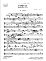 Quatuor à cordes - Parties - RAVEL - Partition - Quatuors